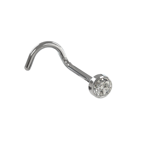 Tornillos para fosas nasales con circonitas de 20 g