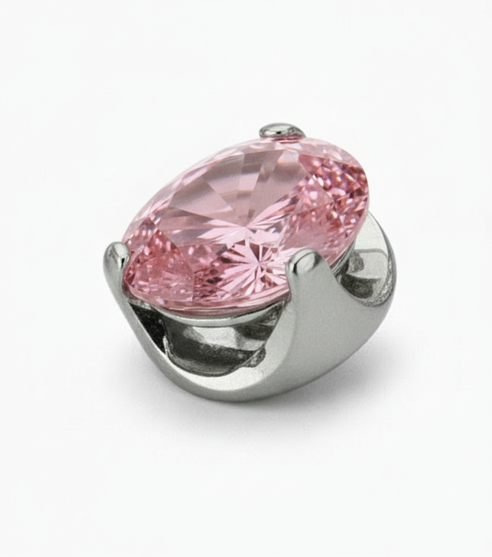 Joya corona de circonita natural, para piercing en lóbulo, lóbulos superiores, caracola.