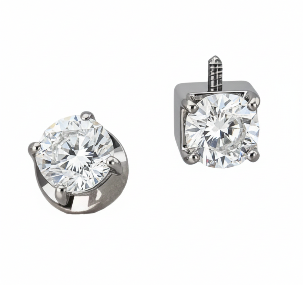 Joya corona de circonita natural, para piercing en lóbulo, lóbulos superiores, caracola.