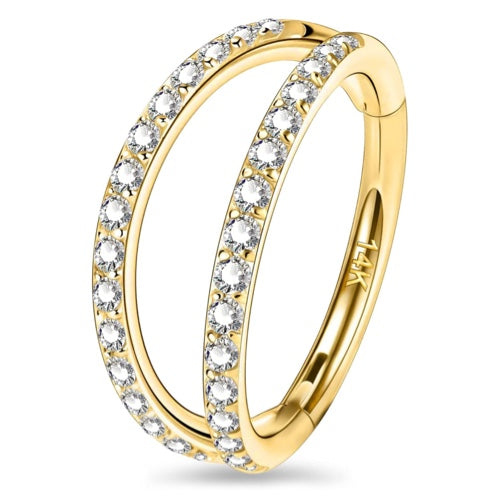 Aro doble dorado
