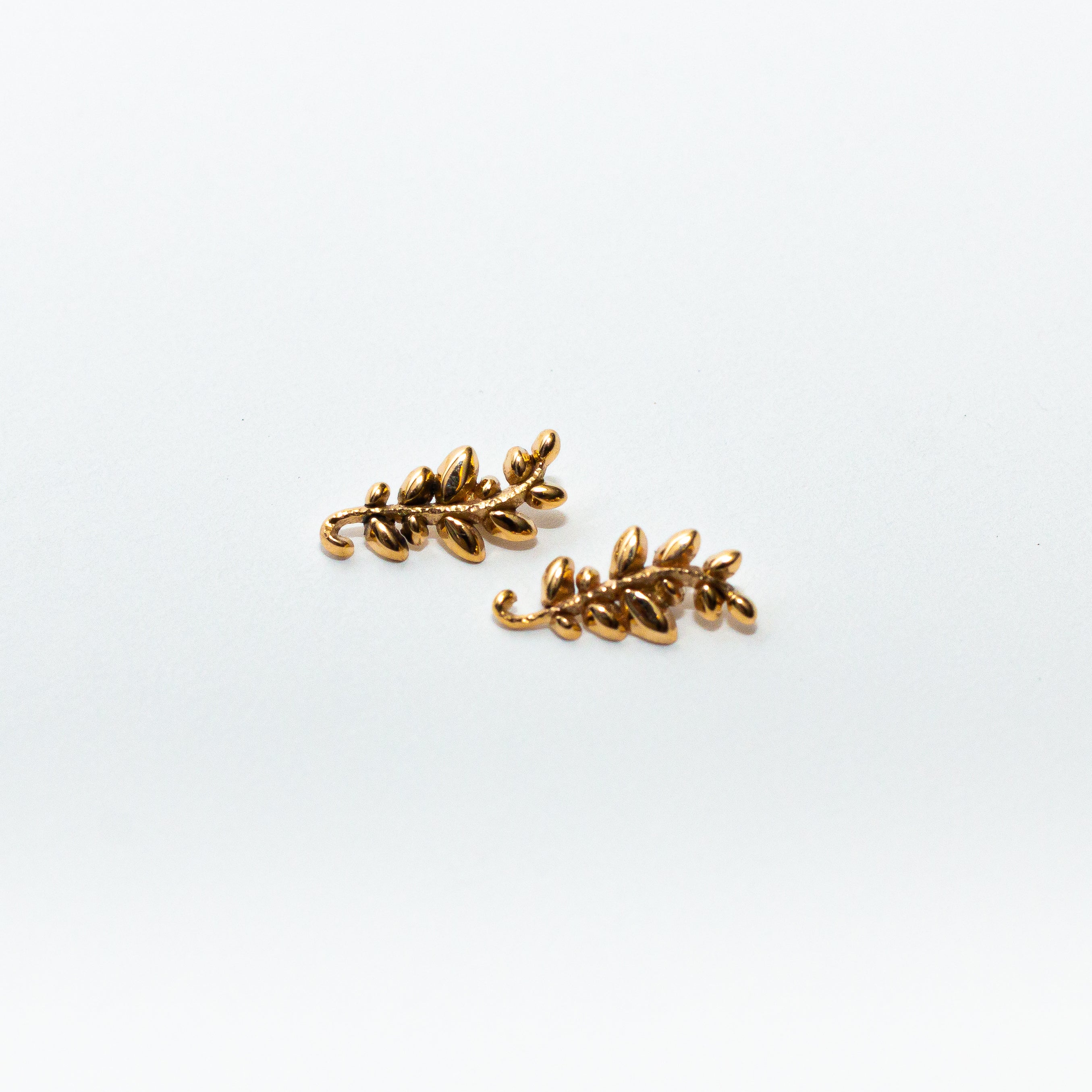Leaf small gold 14k