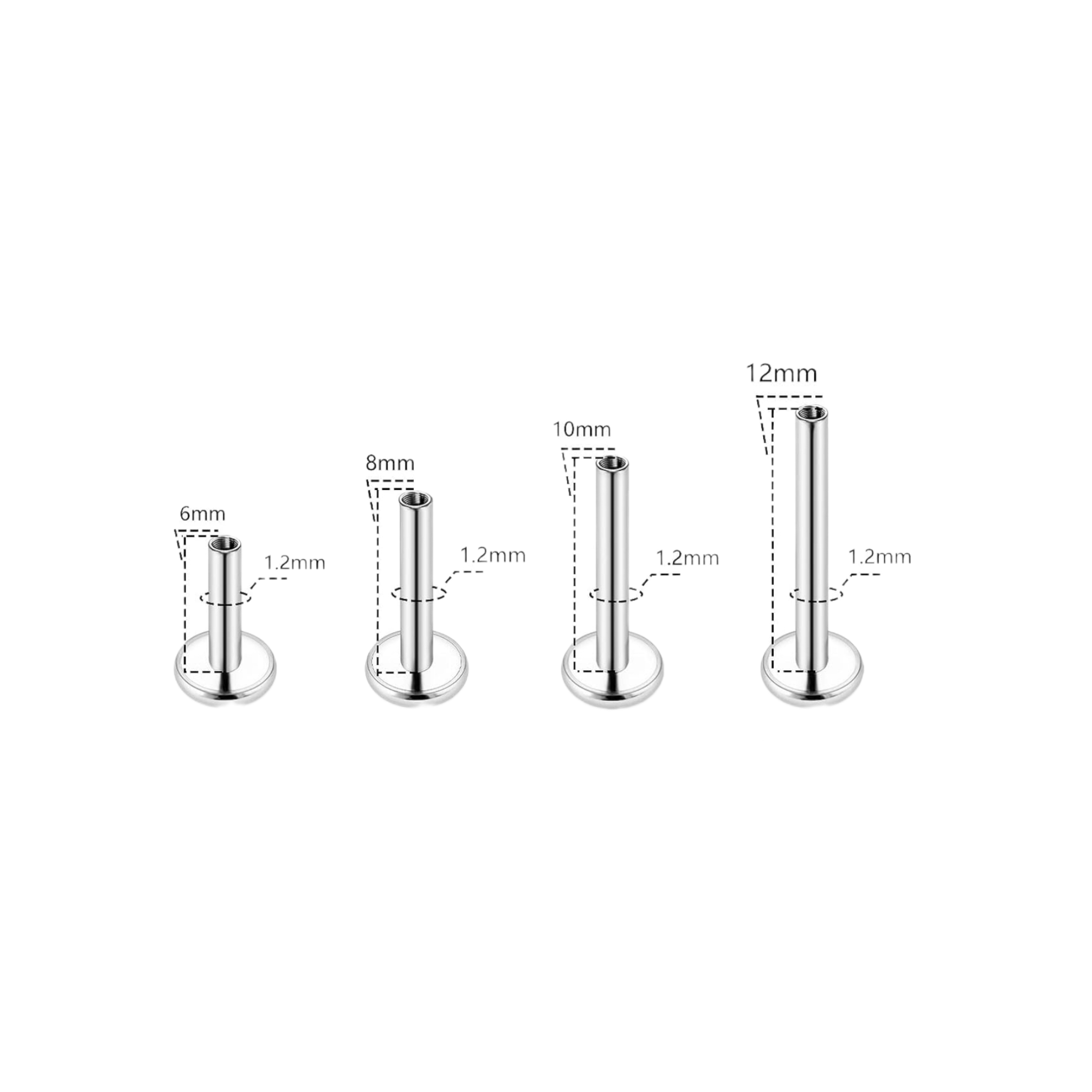 Push Pin Labret Big Back
