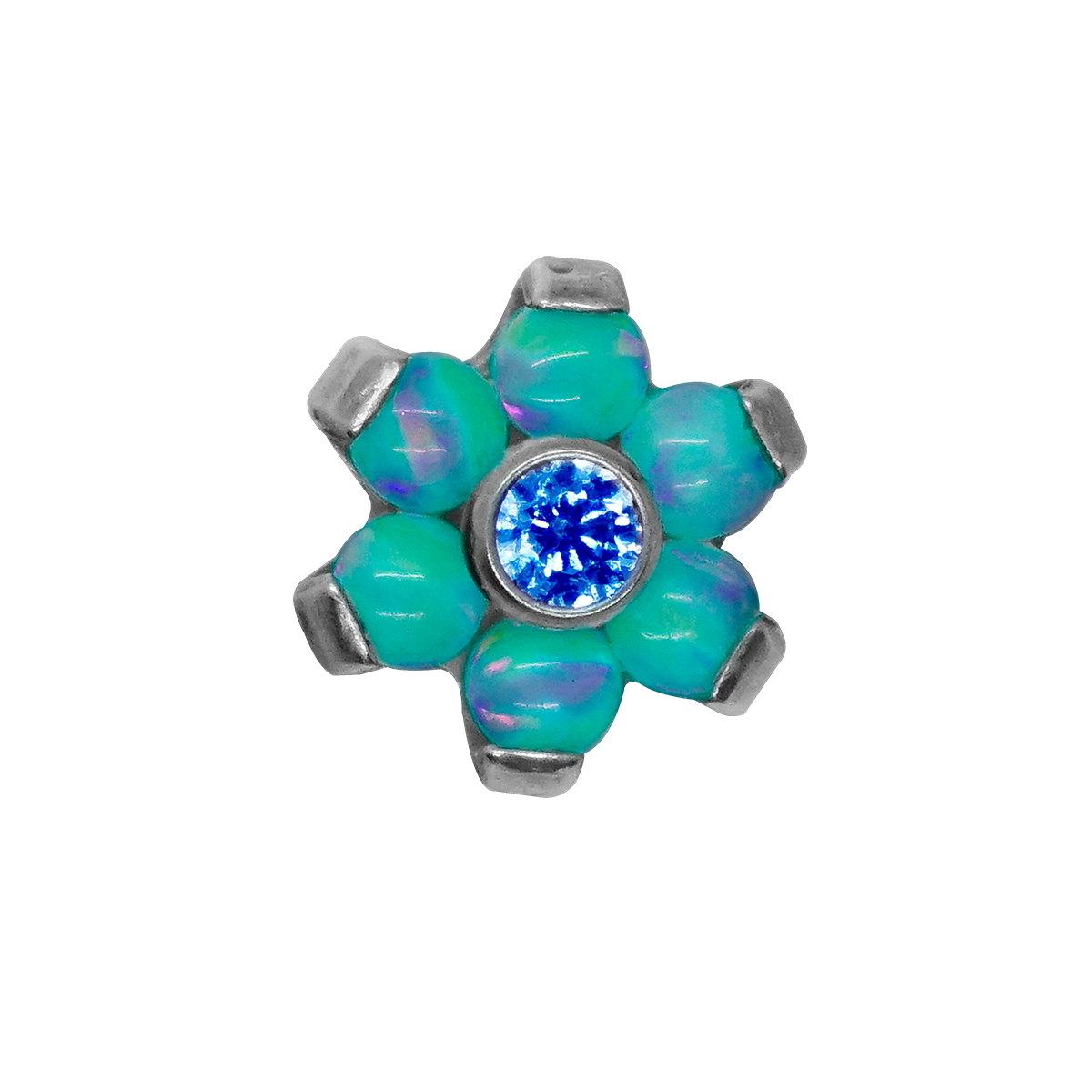 Mini Hexaflor Zirconia y Ópalo