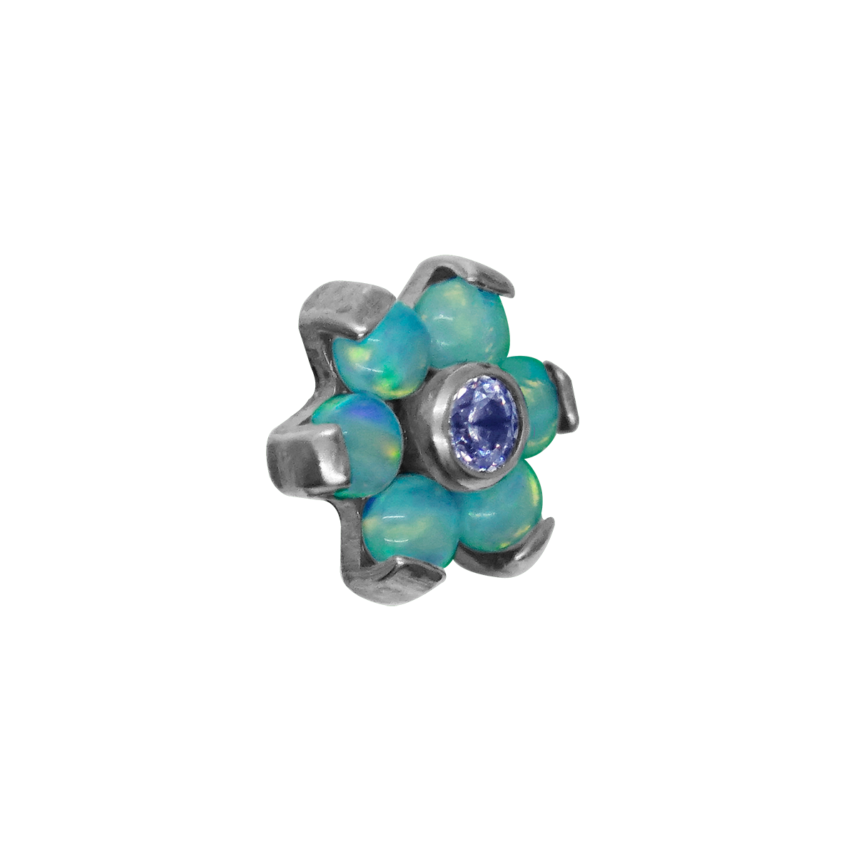 Mini Hexaflor Zirconia y Ópalo