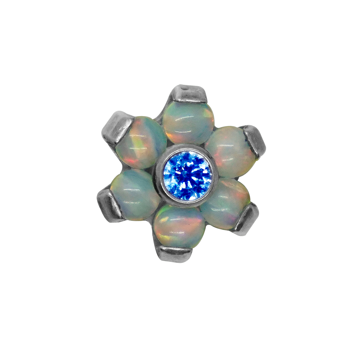 Mini Hexaflor Zirconia y Ópalo