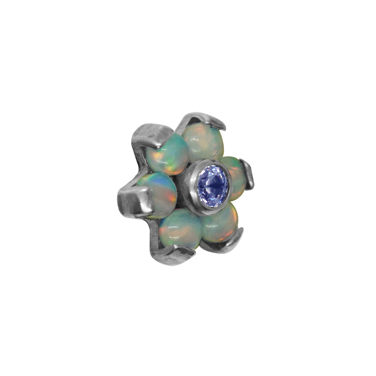 Mini Hexaflor Zirconia y Ópalo