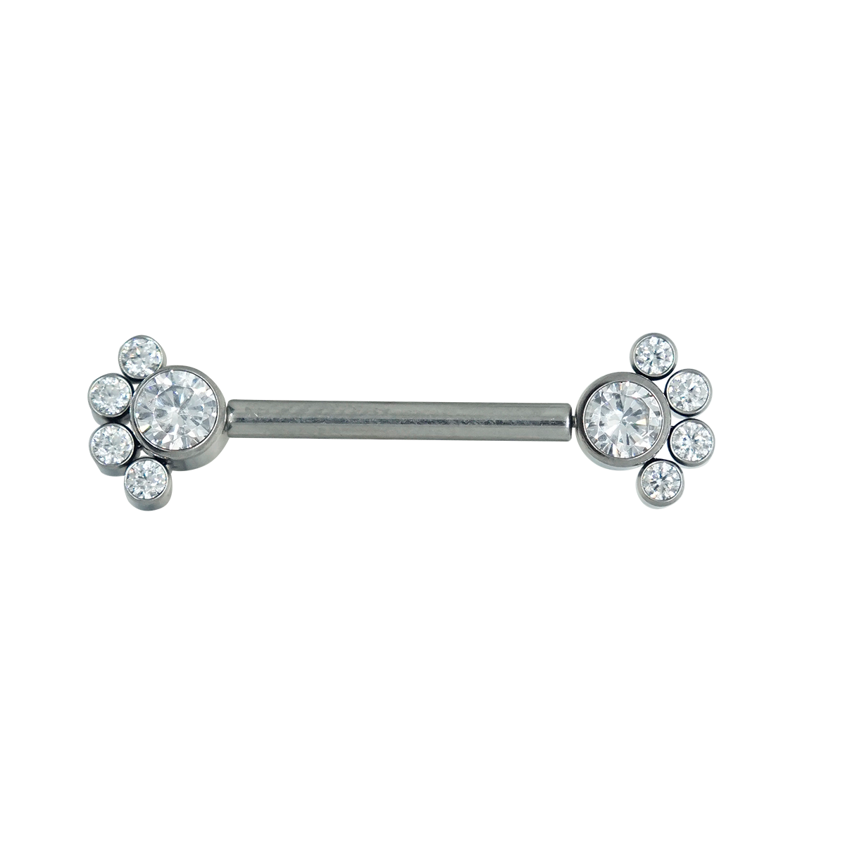 Pezón Sun Zircon Pin Push