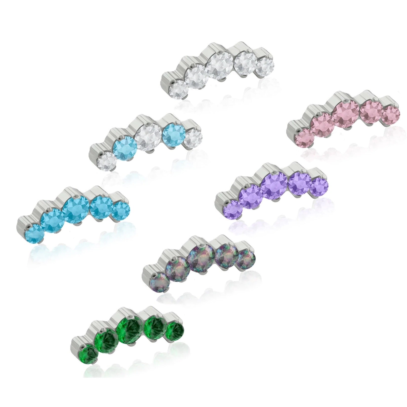 Cluster Curved Five Zircons