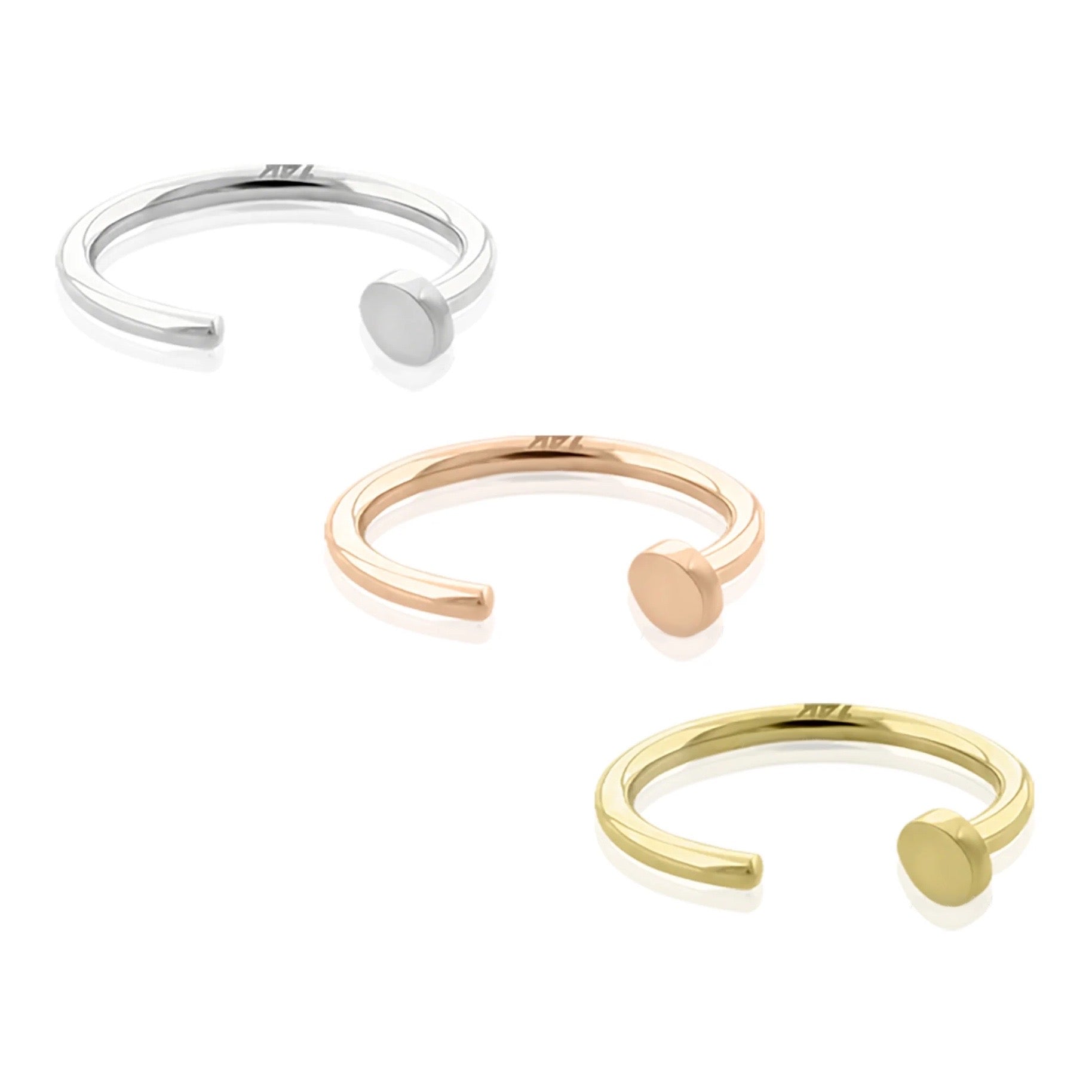Aro Oro Sólido 14k