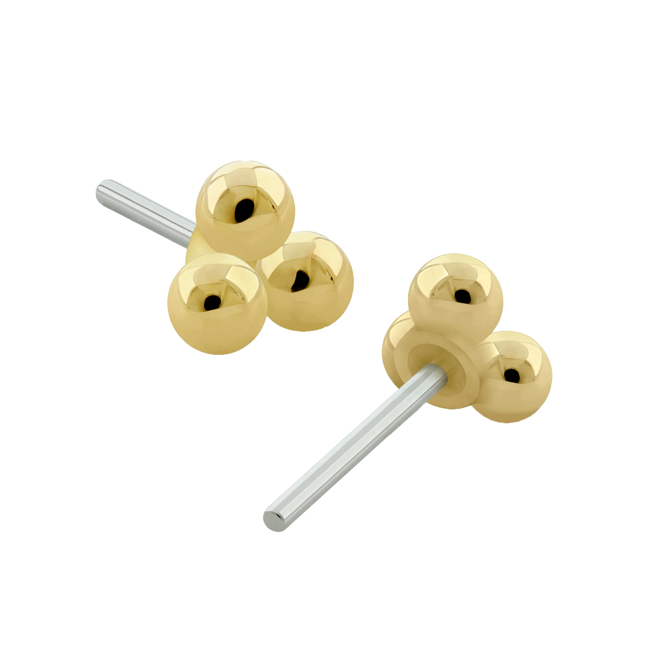 Quimbaya Pin Push 14k Solid Gold