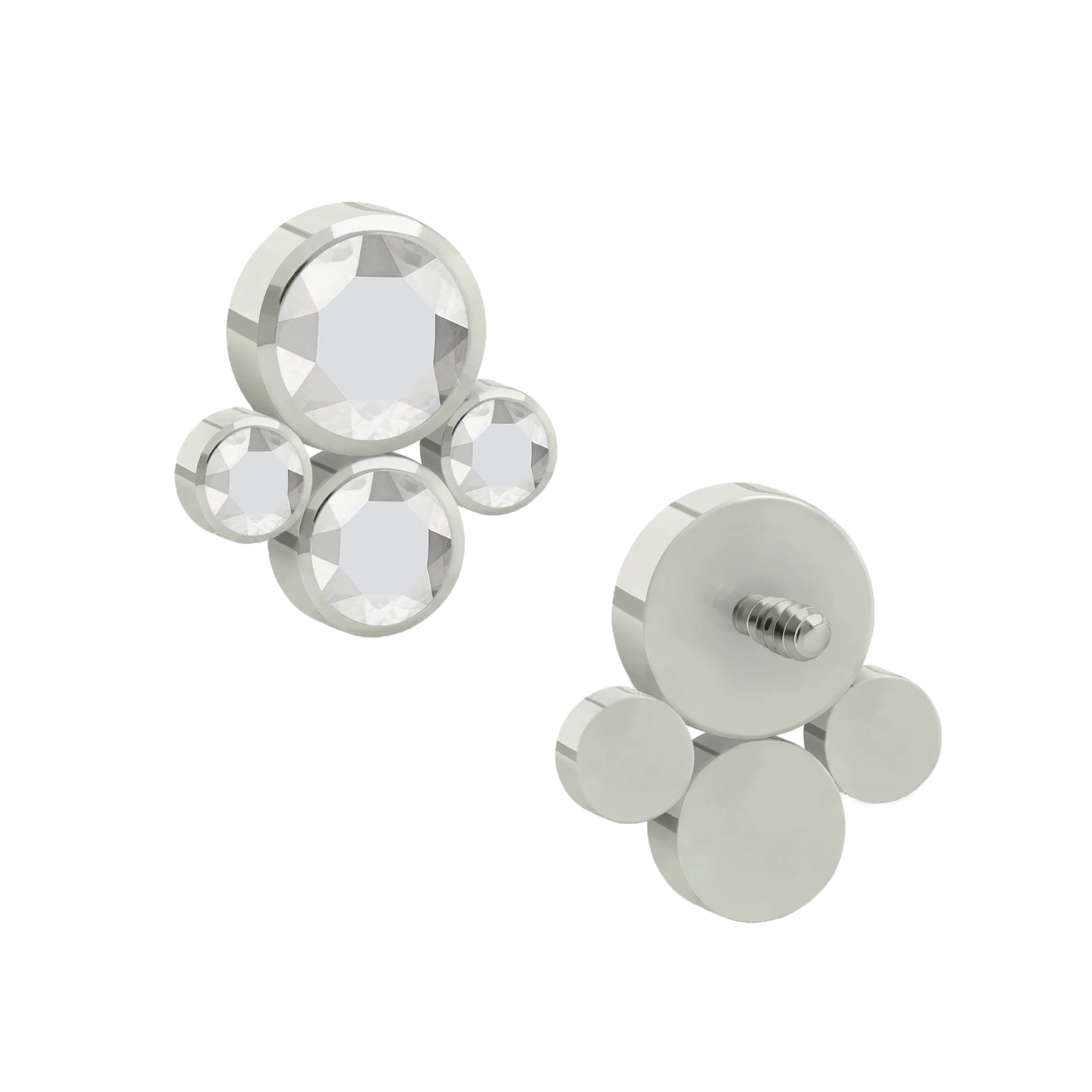 Cabochon 4 Zircons
