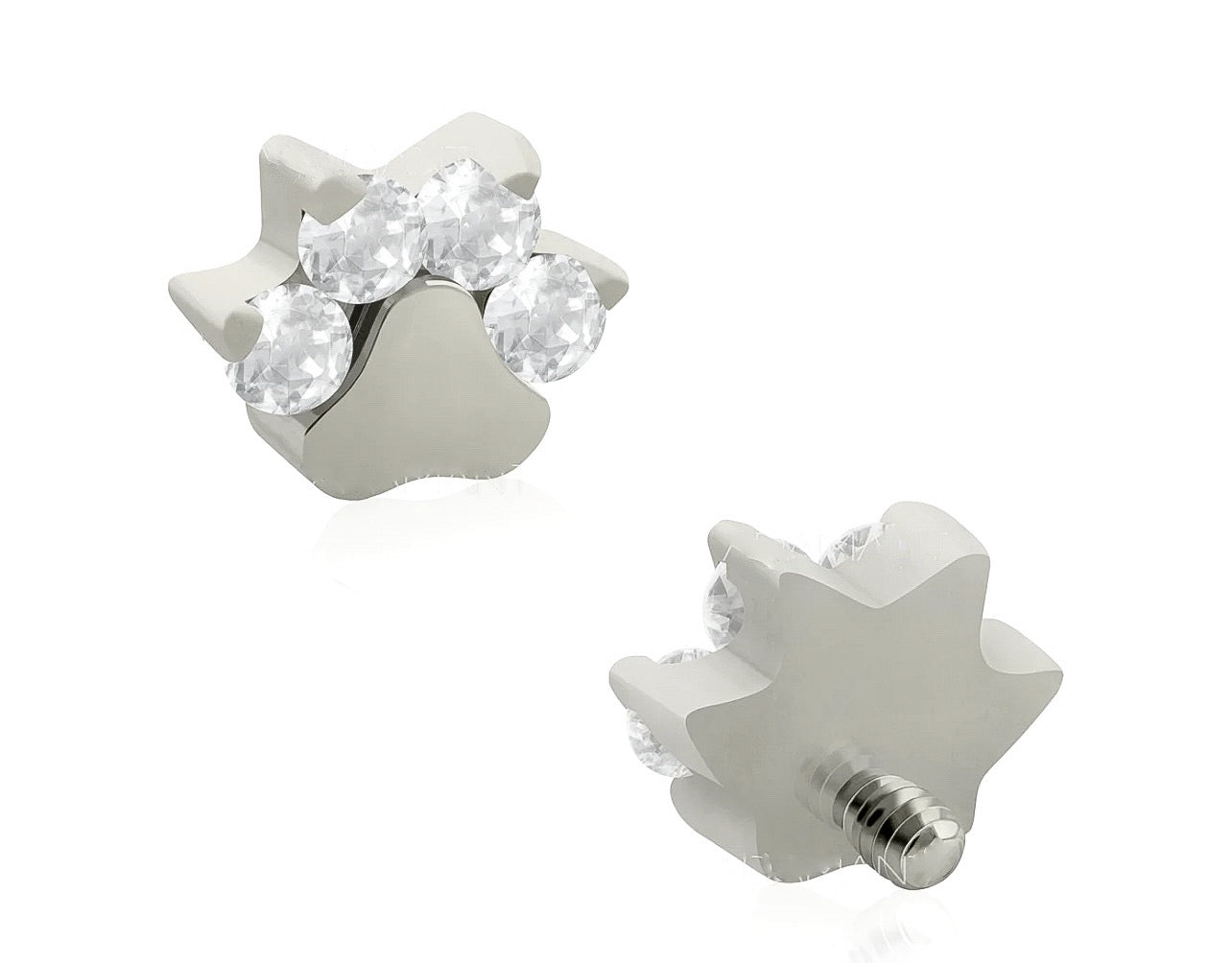 Mini Dog Paw Zircons
