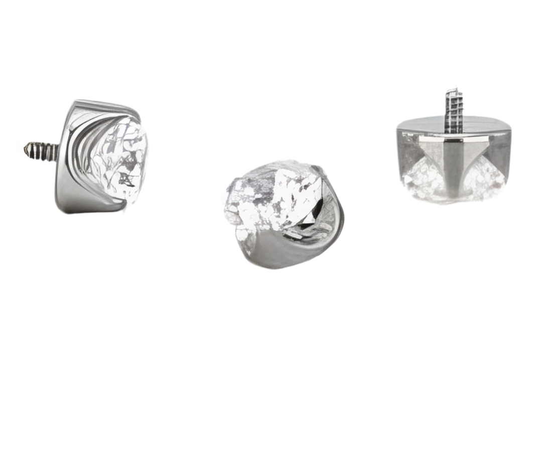 Joya corona de circonita natural, para piercing en lóbulo, lóbulos superiores, caracola.