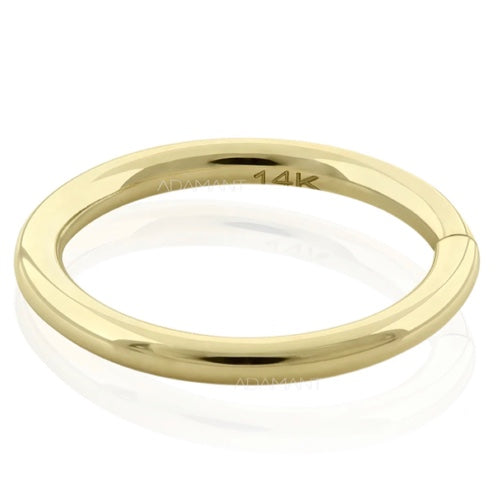 Basic Hoop Solid Gold 14k