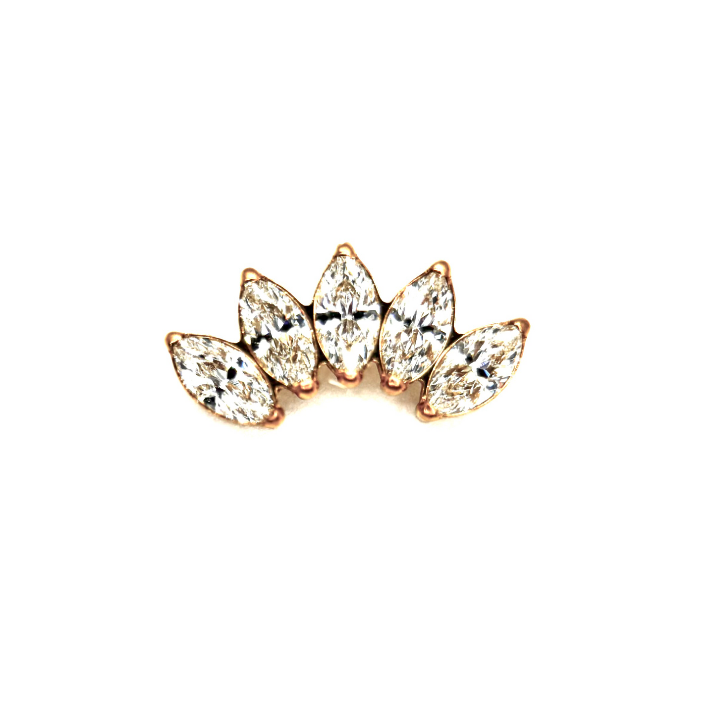 Cluster marquise five flower deluxe
