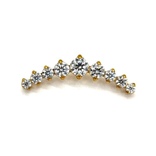 Cluster nine zircons deluxe
