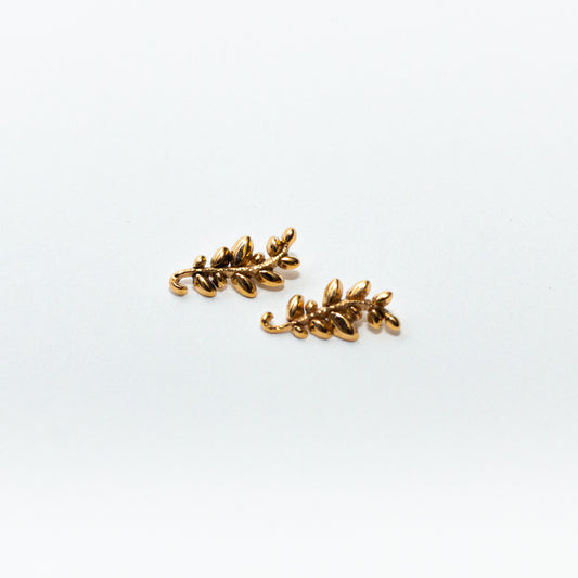 Leaf small gold 14k