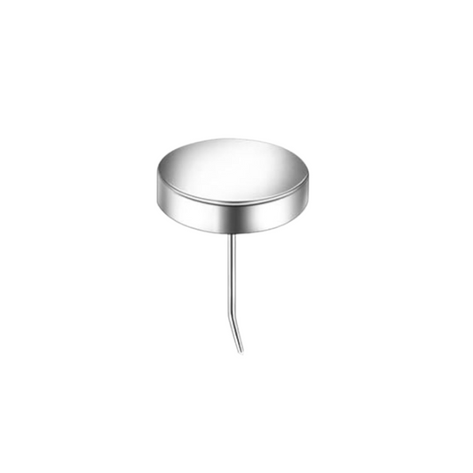 Flat disc push pin