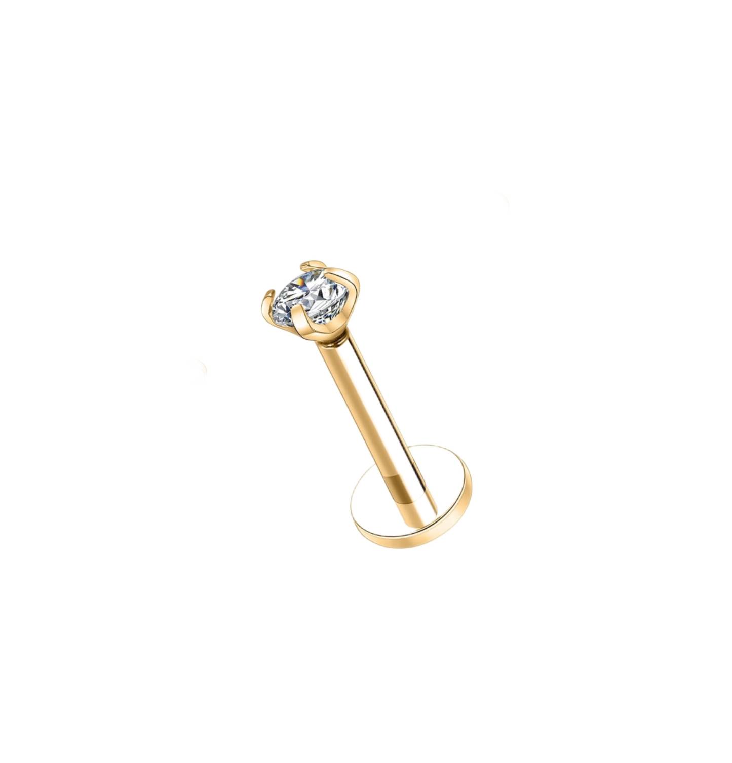 Cubic gold push pin
