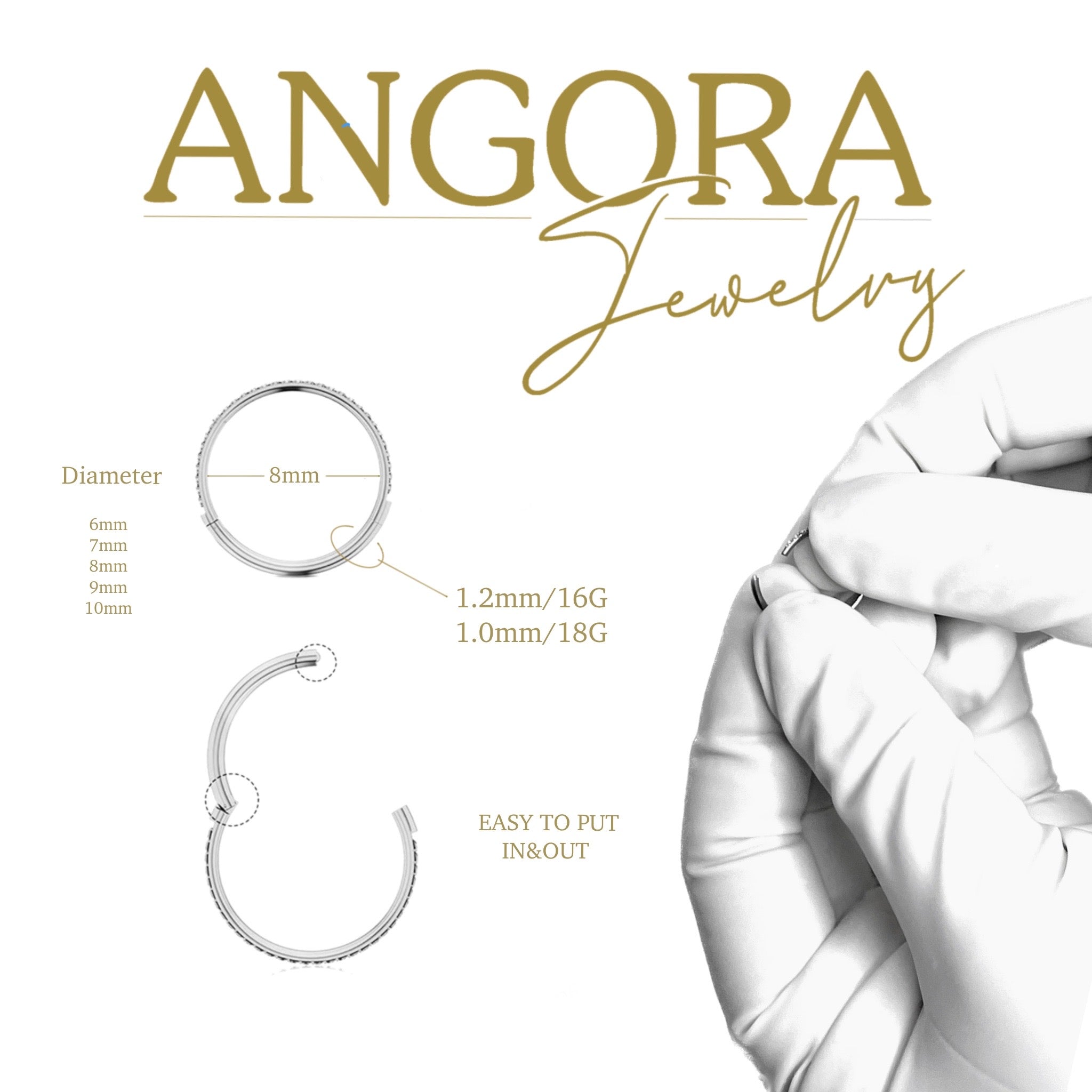 Clicker Multijewelry nostril 18g
