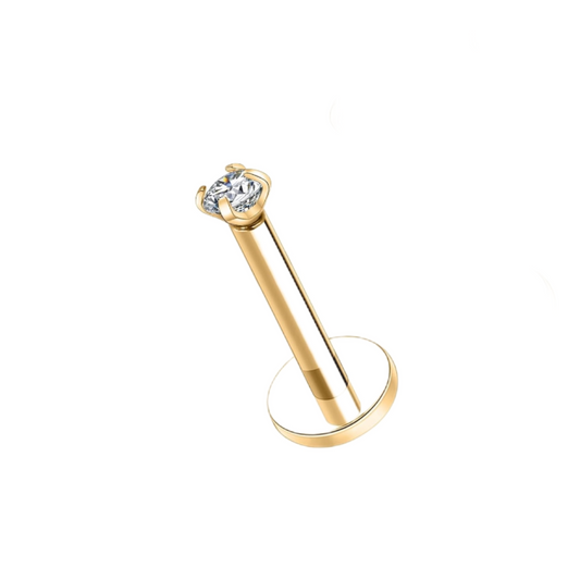 Cubic gold push pin