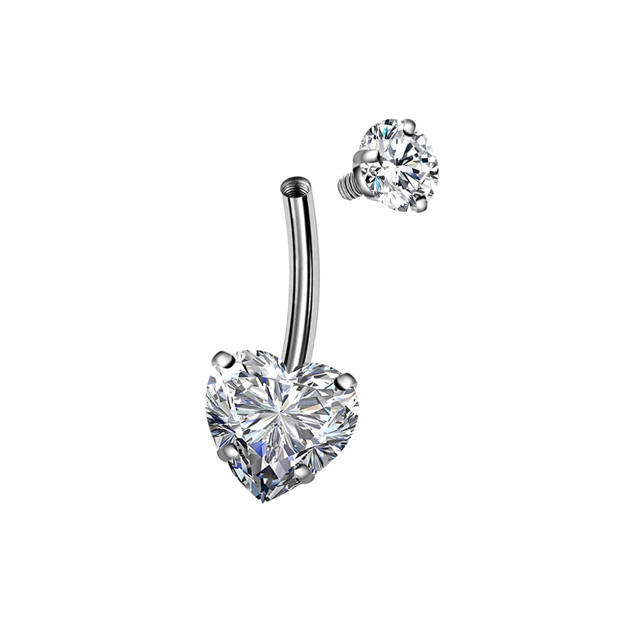 Ombligo Anillo Corazón 