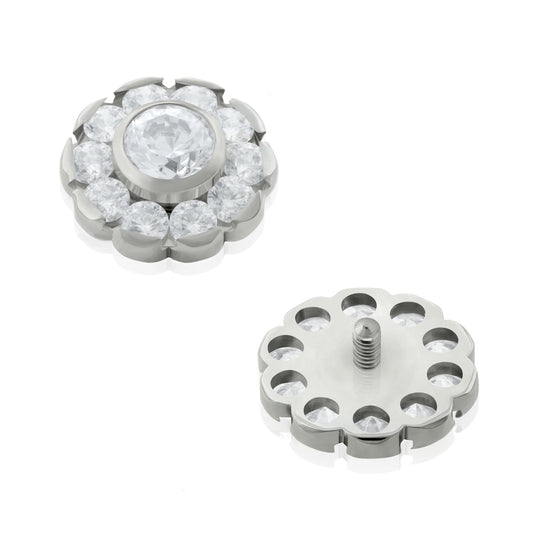 Girasol Flor Zirconia