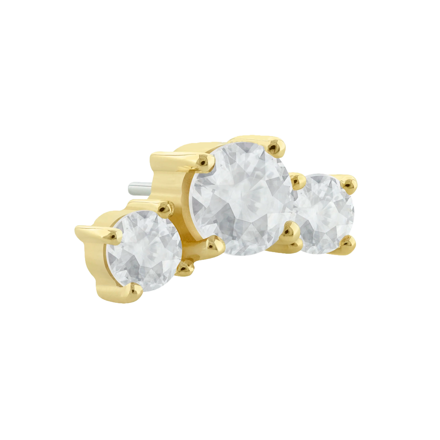 Cluster Push Pin Neptune 14K Solid Gold