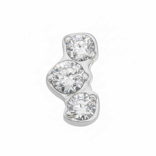 Cluster Marquise Triple Curved