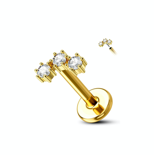 Cluster mini tree gems gold