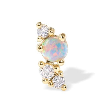Opal mini cluster Gold 14k