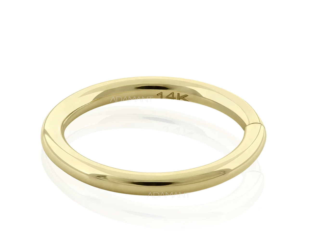 Hoop Ring 14k Solid Gold